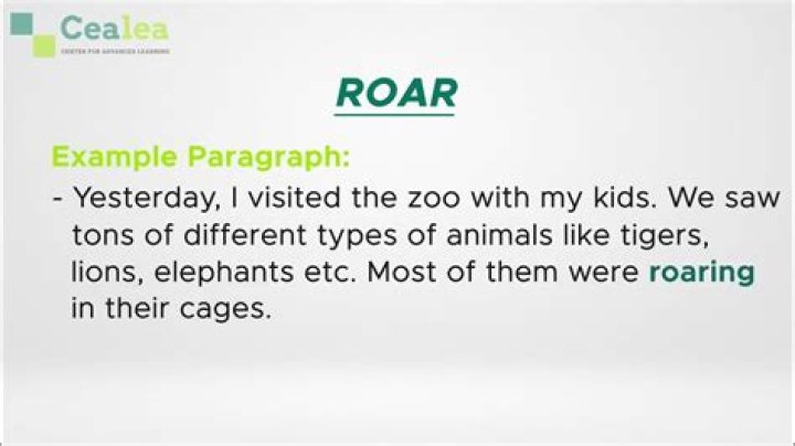 What Does Roar Mean