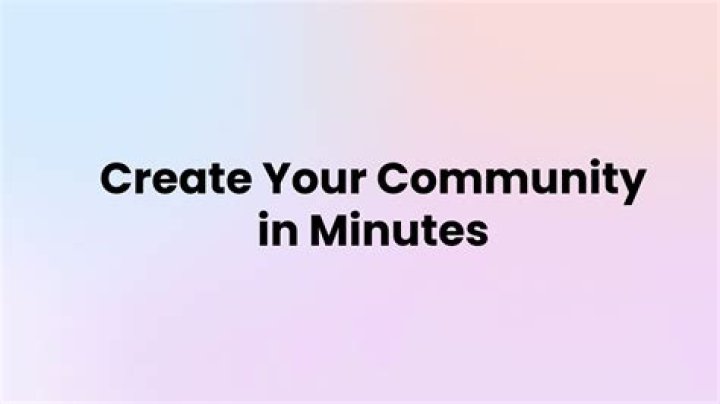 when ready create your community 1 when ready create your community
