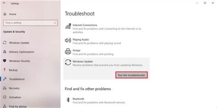 windows update troubleshooter detecting problems