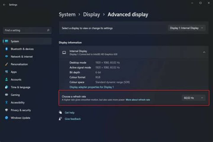 windows-update windows 11 dynamic refresh rate not working