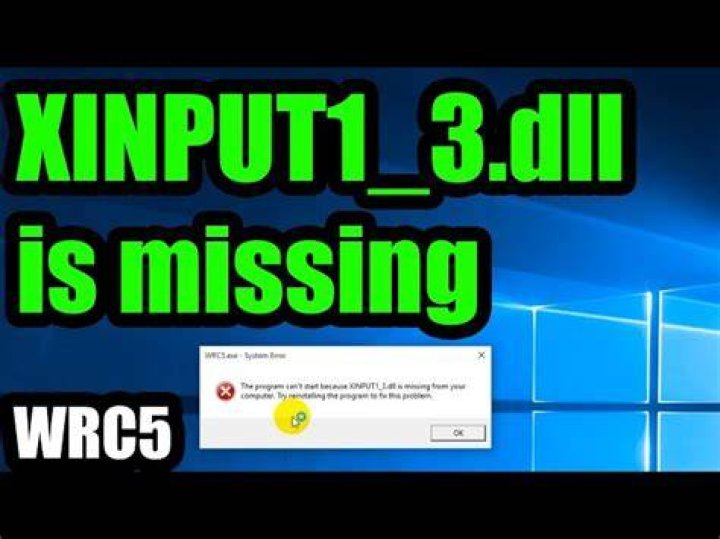 Xinput1_3.dll missing Windows 10